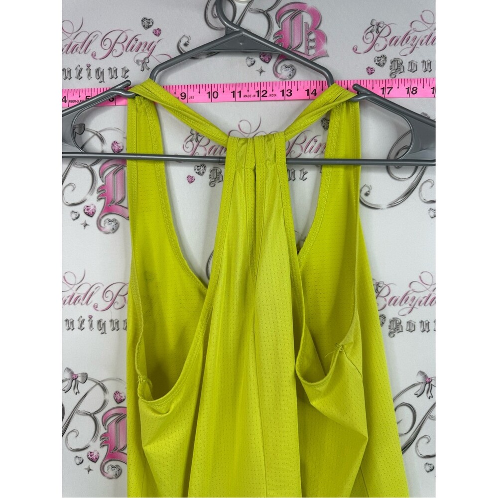 Balance tank top racer back bright lime green Neon Yellow Racerback Tank Top - Picture 7 of 9